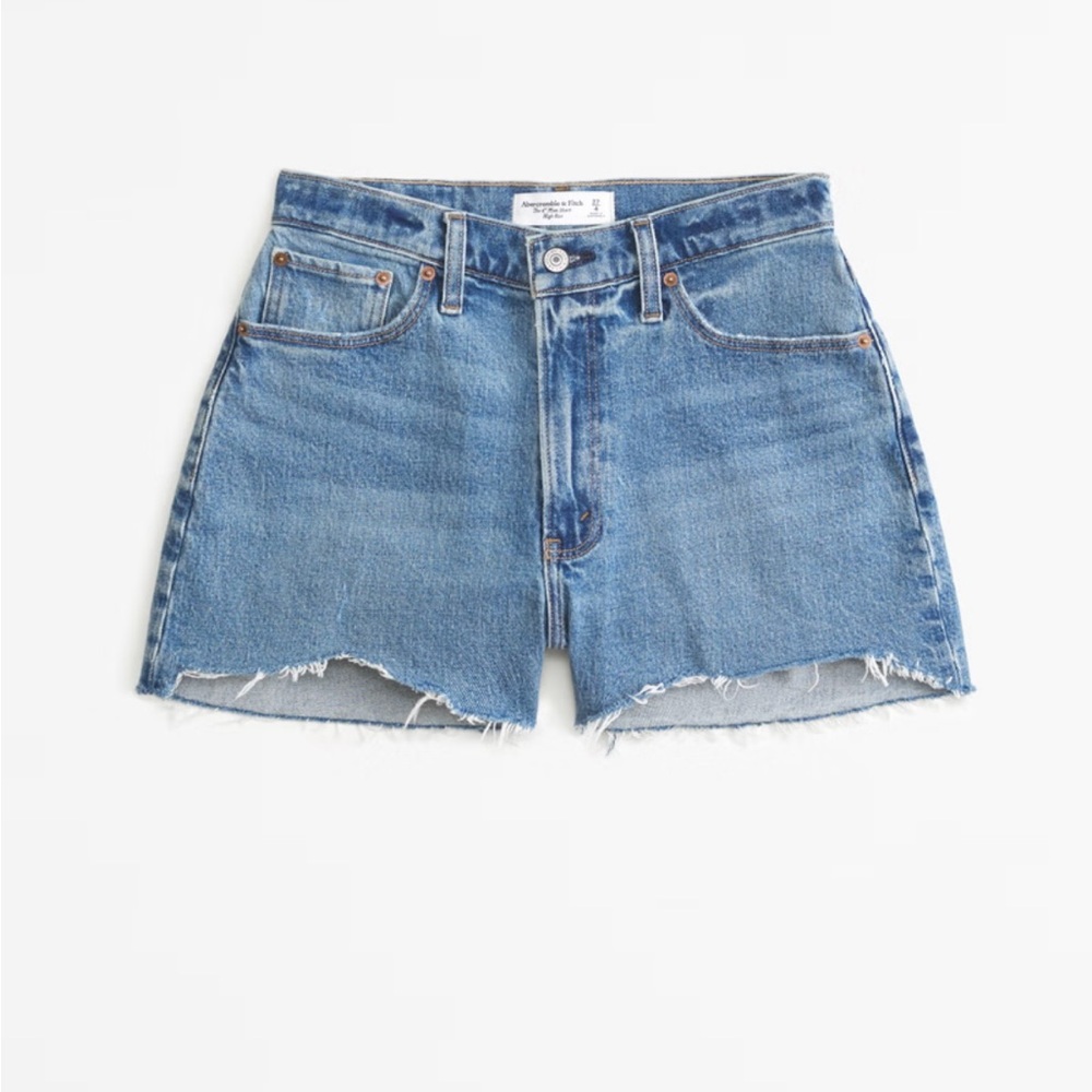 Abercrombie & Fitch Curve Love High Rise Mom Short 4 Inch Size 28 NWT
